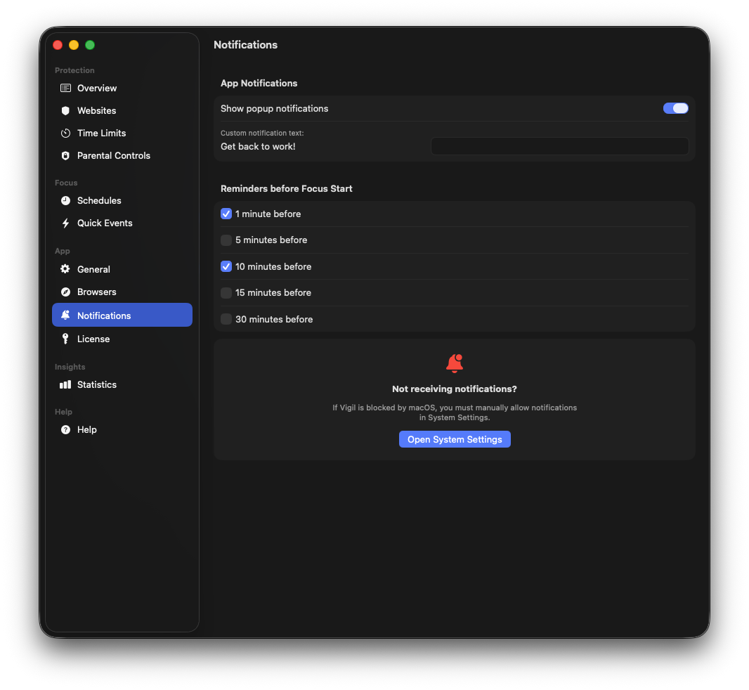 Notifications